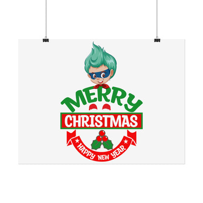 Rolled Posters - Merry chridtmas from super kiddo - [[{"value":"Wonderwear Kid"}]]