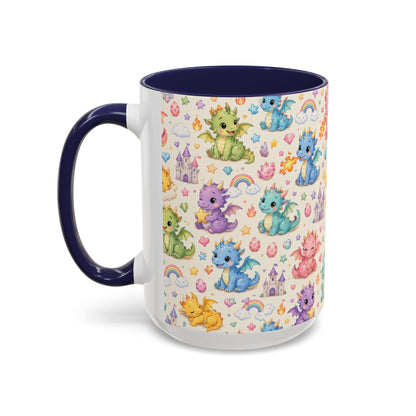 Accent Coffee Mug  (11/15 oz) - Baby Dragon Fantasy