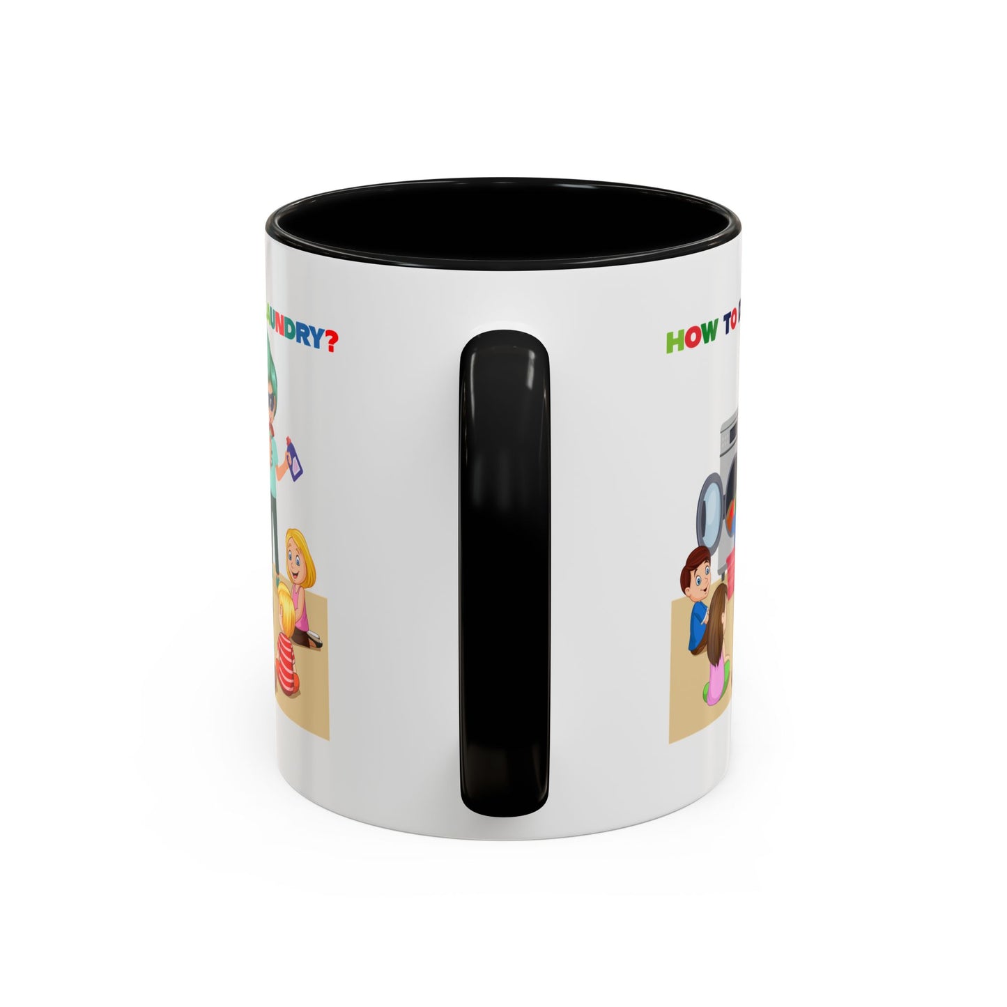 Accent Coffee Mug - super kiddo teaching laundry