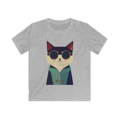 Kids Cool Cat Tee Printify