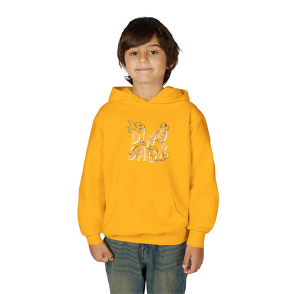 Youth Heavy Blend Hooded Sweatshirt -  Dino-saur Printify