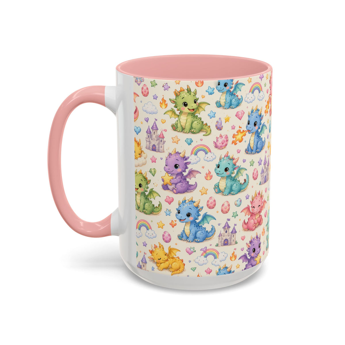 Accent Coffee Mug  (11/15 oz) - Baby Dragon Fantasy