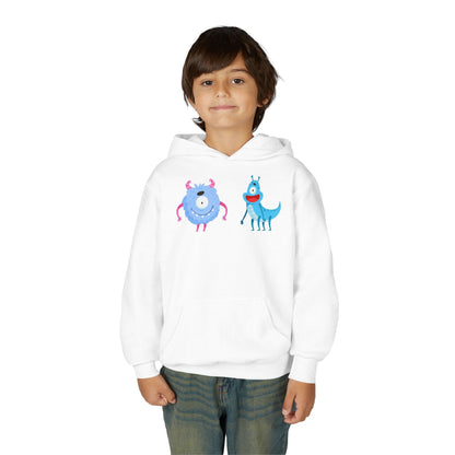 Youth Heavy Blend Hooded Sweatshirt -  One eyed monster Printify