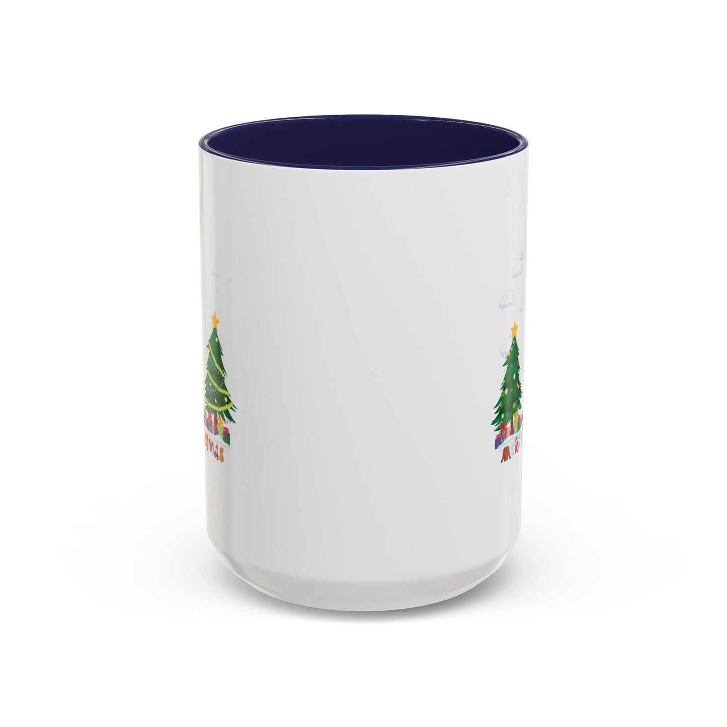 Accent Coffee Mug - Christmas and snowing