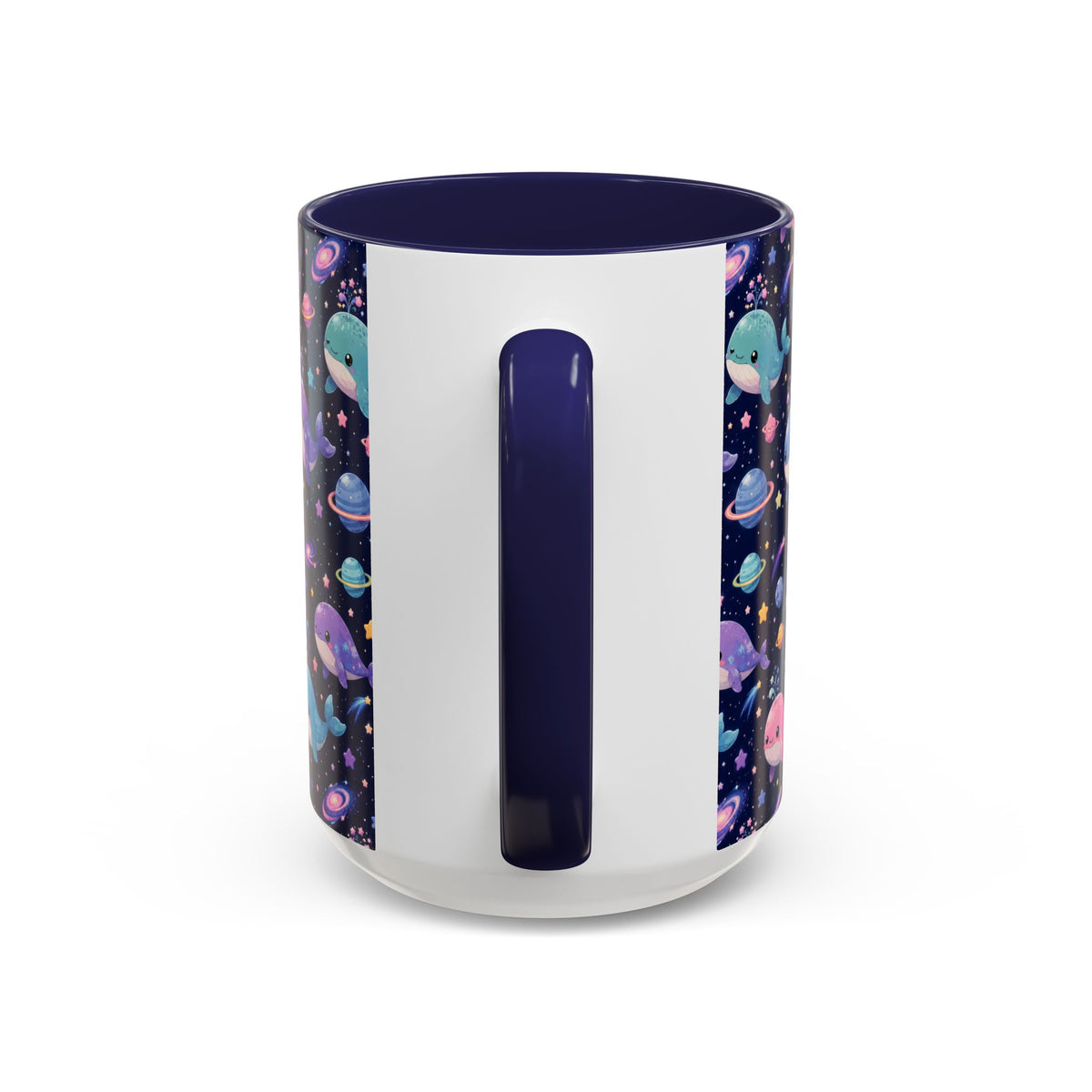 Accent Coffee Mug  (11/15 oz) - Cosmic Whale Adventure
