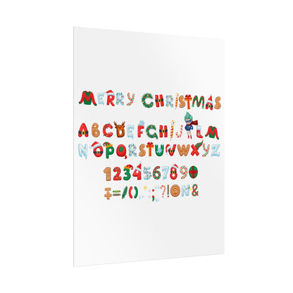 Rolled Posters - Christmas alphabet - [[{"value":"Wonderwear Kid"}]]