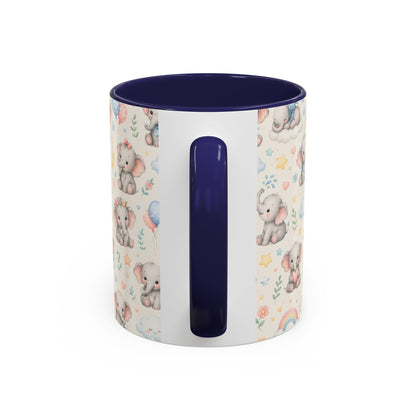 Accent Coffee Mug  (11/15 oz) - Baby Elephant Nursery