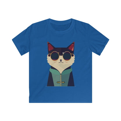 Kids Cool Cat Tee Printify