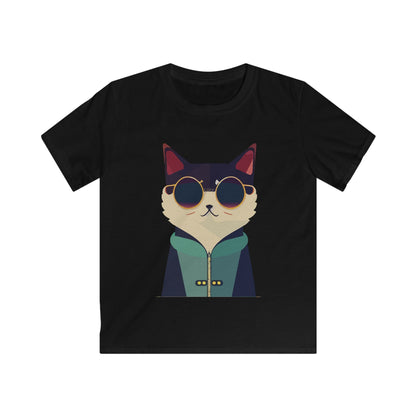Kids Cool Cat Tee Printify
