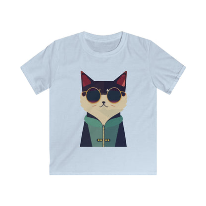 Kids Cool Cat Tee Printify