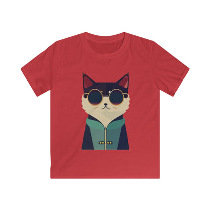 Kids Cool Cat Tee Printify