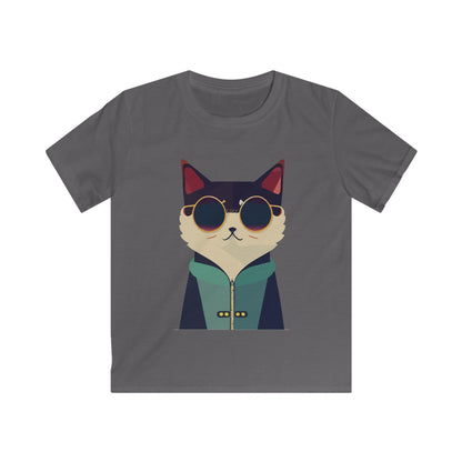 Kids Cool Cat Tee Printify