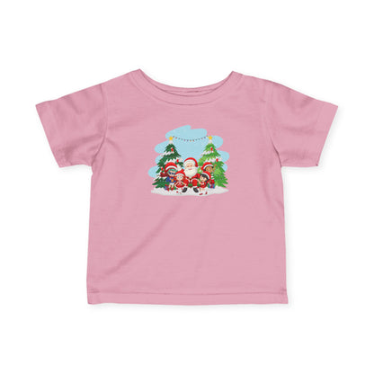 Infant Fine Jersey Tee - Super kiddo with santa claus - [[{"value":"Wonderwear Kid"}]]