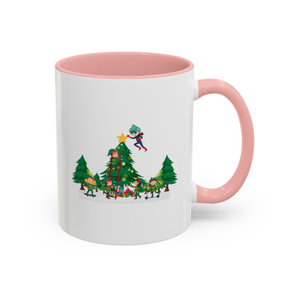 Accent Coffee Mug - Super kiddo putting the stars - [[{"value":"Wonderwear Kid"}]]