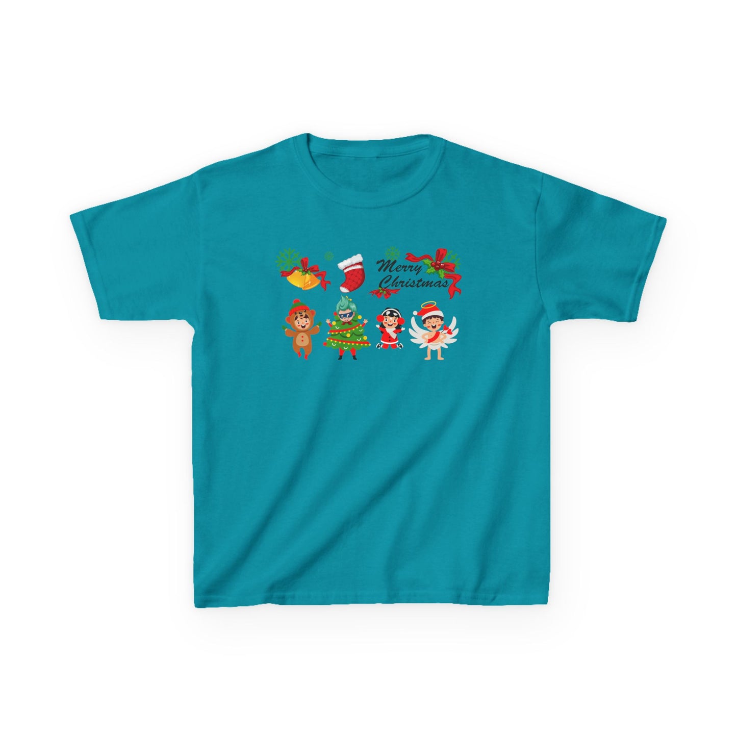 Kids Heavy Cotton™ Tee - Merry christmas from super kid - [[{"value":"Wonderwear Kid"}]]
