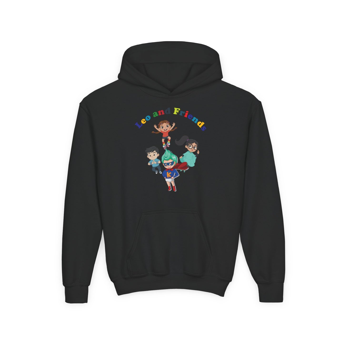 Youth Heavy Blend Hooded Sweatshirt - Leo & Friends
