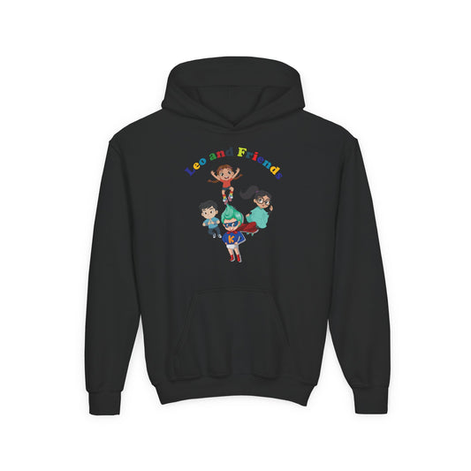 Youth Heavy Blend Hooded Sweatshirt - Leo & Friends - [[{"value":"Wonderwear Kid"}]]