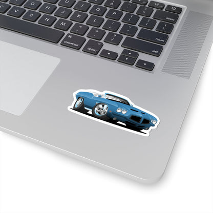 Kiss-Cut Stickers - Convertible Muscle Car Printify