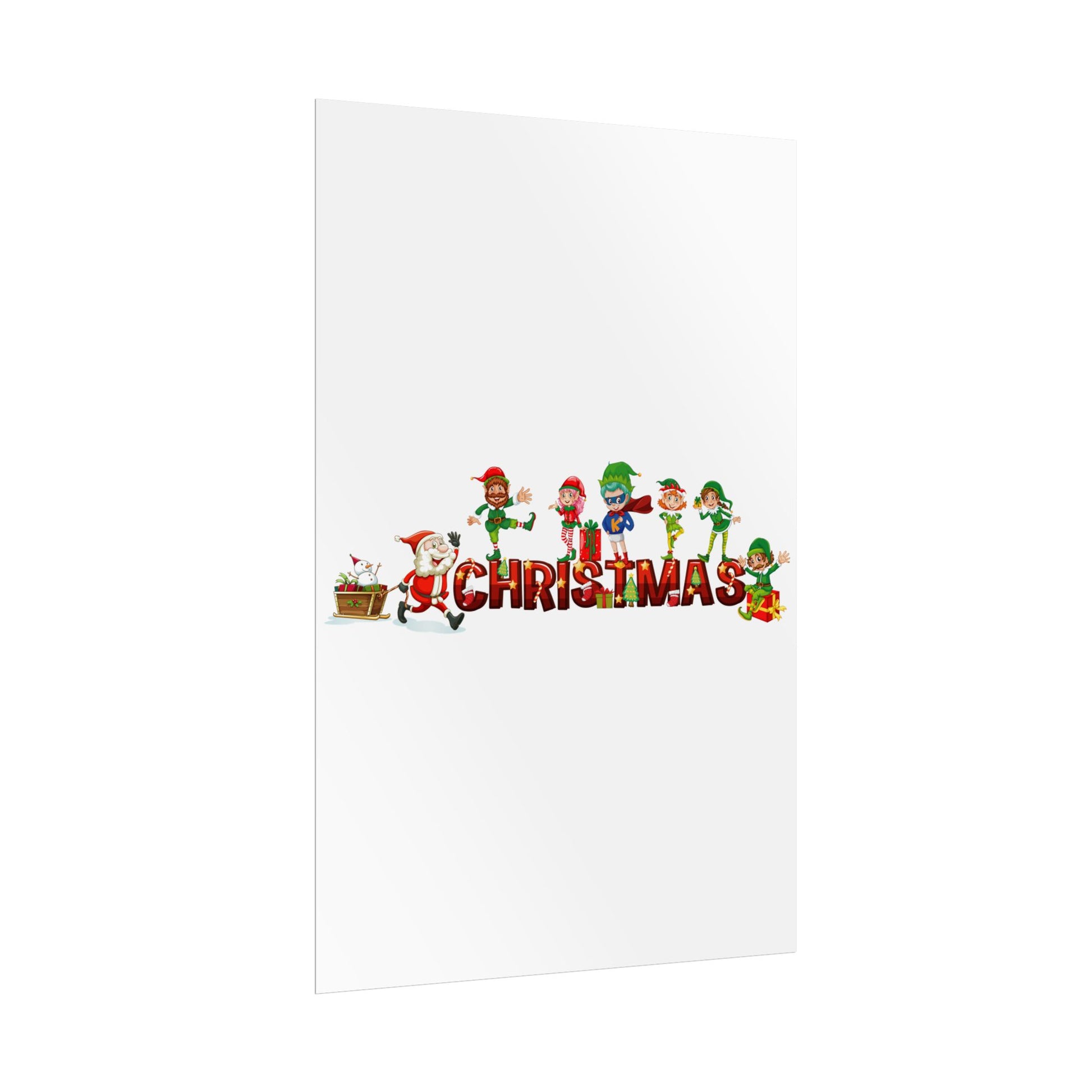 Rolled Posters - Christmas with santa claus and friends - [[{"value":"Wonderwear Kid"}]]