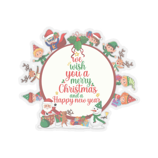 Kiss-Cut Stickers - We wish you a merry christmas - [[{"value":"Wonderwear Kid"}]]