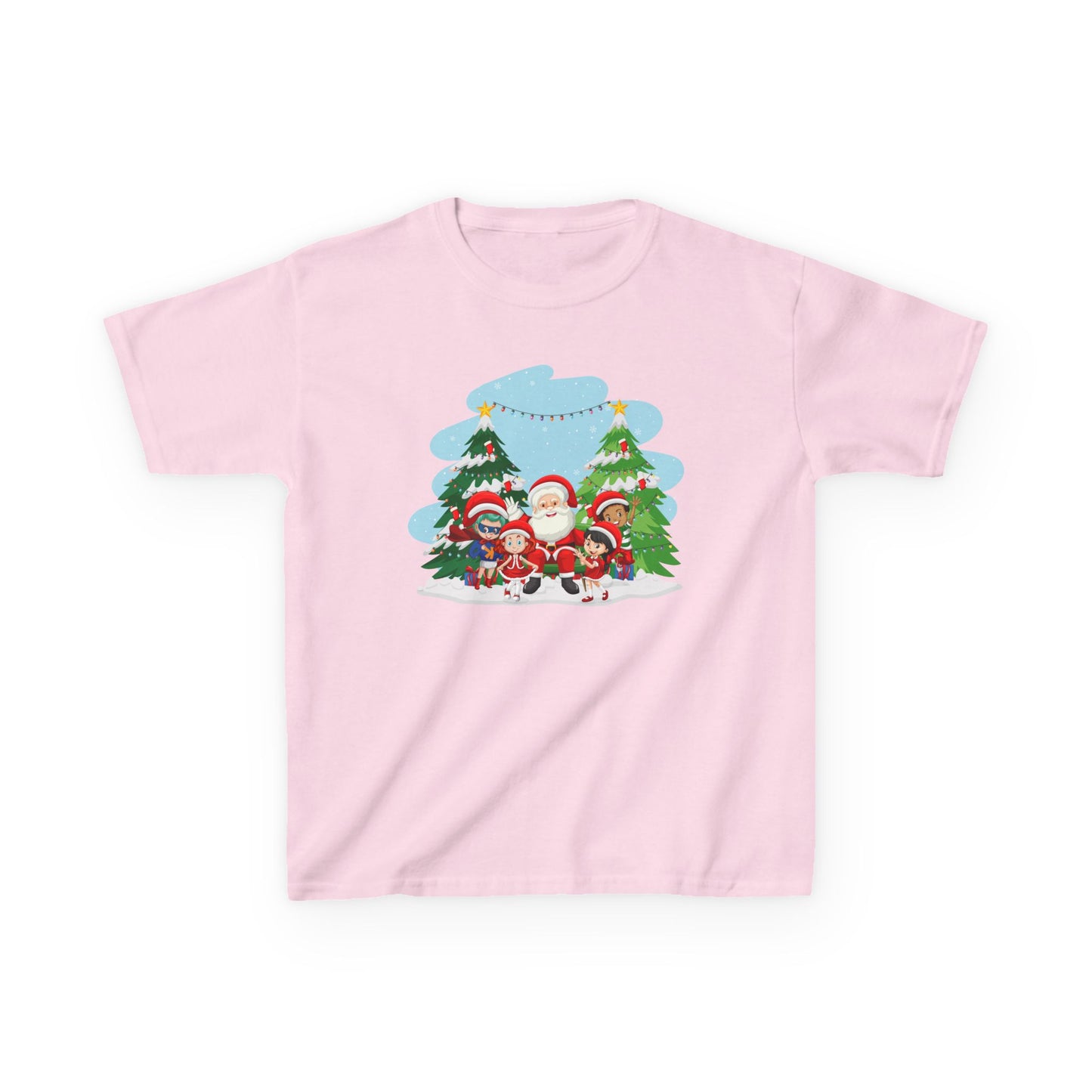 Kids Heavy Cotton™ Tee - Super kiddo with santa claus - [[{"value":"Wonderwear Kid"}]]