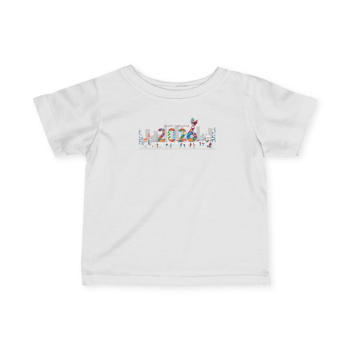 Infant Fine Jersey Tee - Happy 2026 - [[{"value":"Wonderwear Kid"}]]