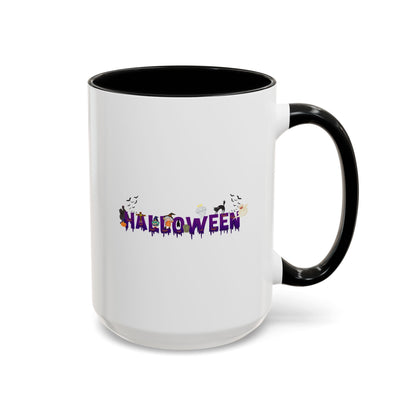 Accent Coffee Mug - Holloween word Printify
