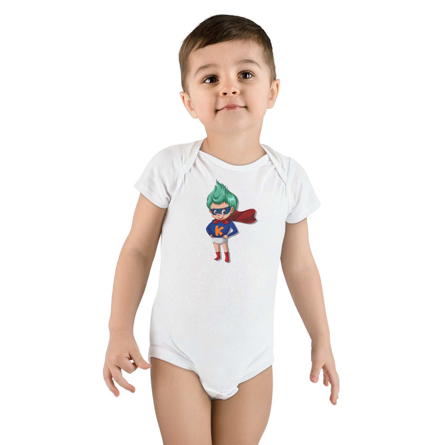 Baby Short Sleeve Onesie - Super Kid