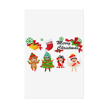 Rolled Posters - Merry christmas from super kid - [[{"value":"Wonderwear Kid"}]]