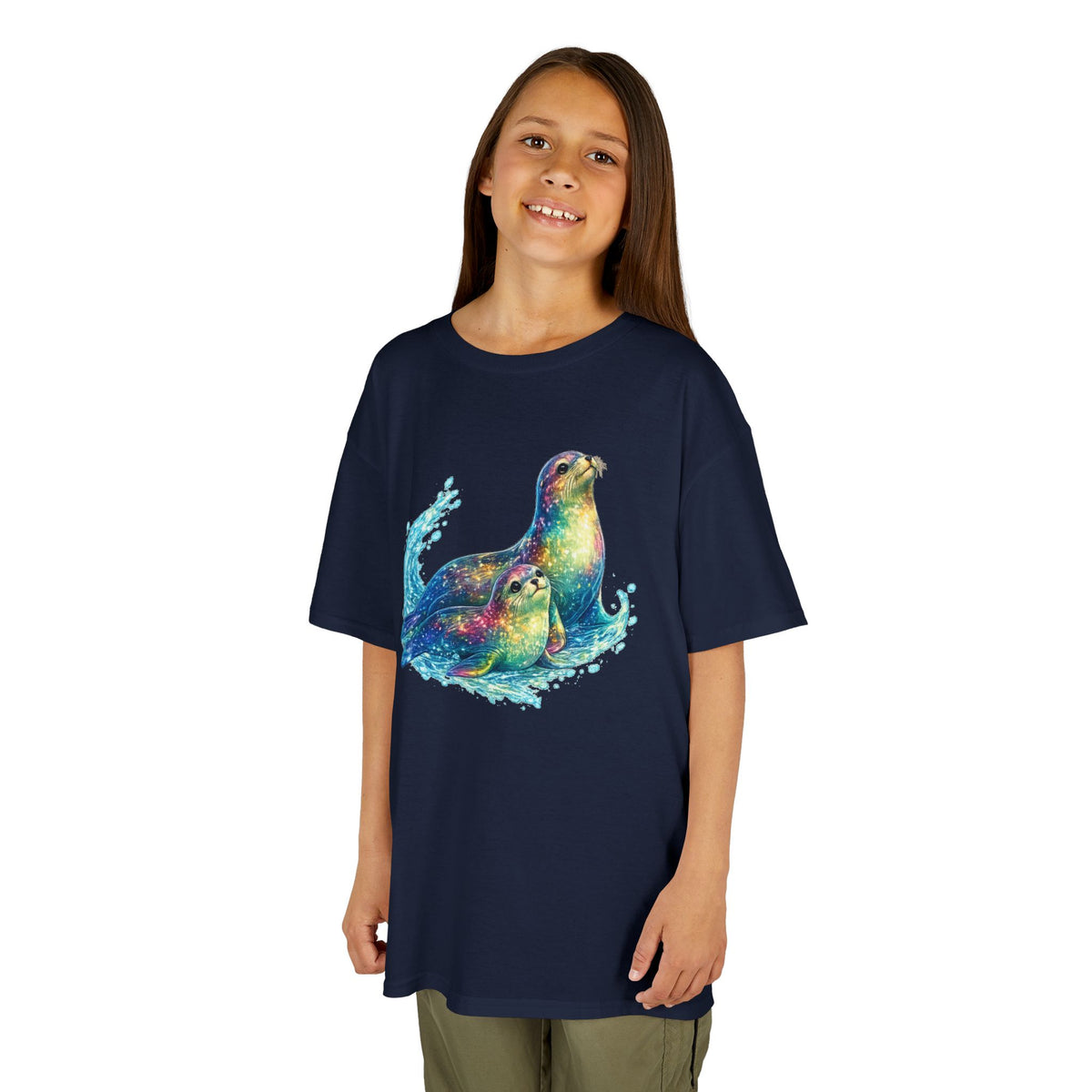 Kids Heavy Cotton™ Tee - vibrant sea lions
