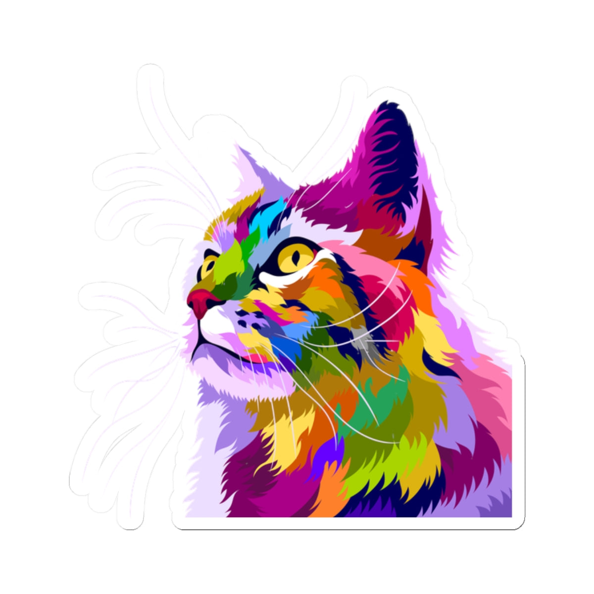 Kiss-Cut Stickers - The cat