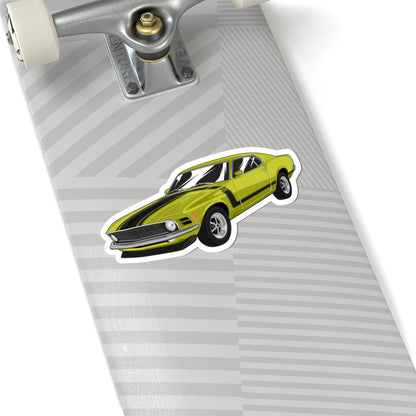 Kiss-Cut Vinyl Decals - Super fast car Printify