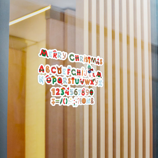 Christmas Kiss-Cut Vinyl Decals – Christmas alphabet