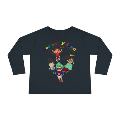 Toddler Long Sleeve Tee - Leo & Friends - Learning and growing - [[{"value":"Wonderwear Kid"}]]