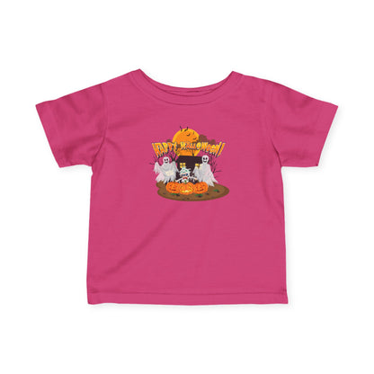 Infant Fine Jersey Tee - Super kiddo with ghost - [[{"value":"Wonderwear Kid"}]]