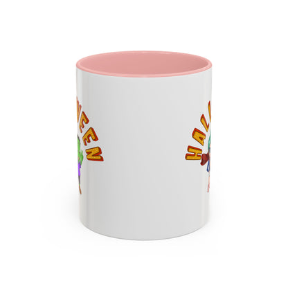 Accent Coffee Mug - Holloween with super kiddo Printify