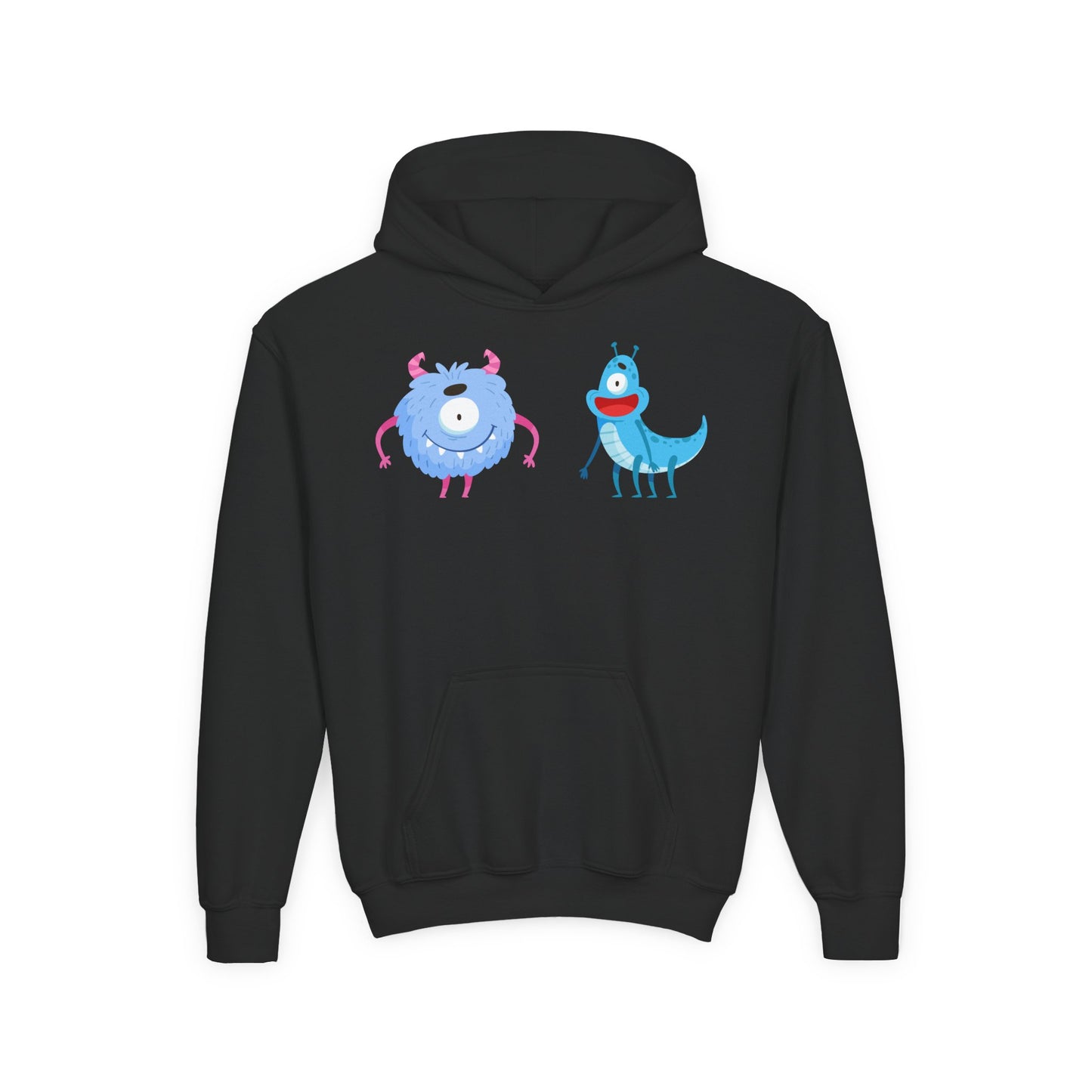 Youth Heavy Blend Hooded Sweatshirt -  One eyed monster
