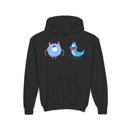 Youth Heavy Blend Hooded Sweatshirt -  One eyed monster Printify