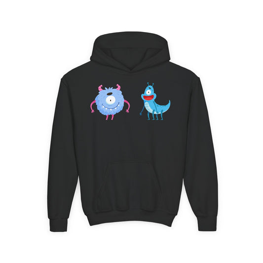 Youth Heavy Blend Hooded Sweatshirt -  One eyed monster Printify
