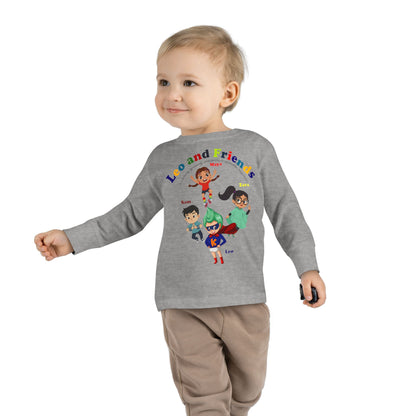 Toddler Long Sleeve Tee - Leo & Friends - Learning and growing - [[{"value":"Wonderwear Kid"}]]