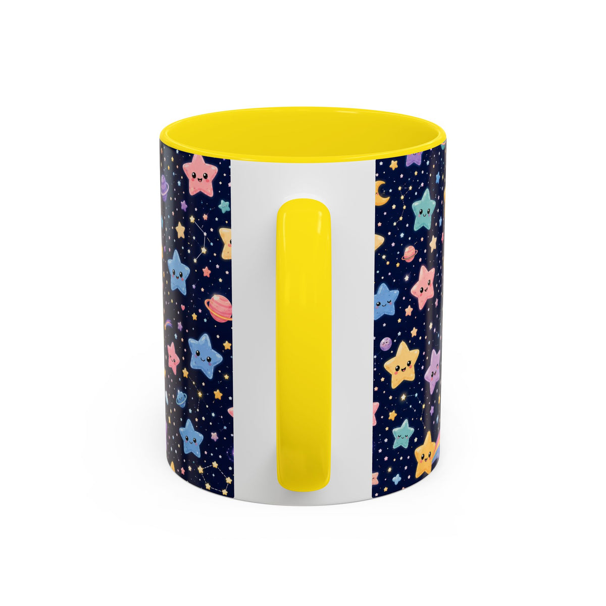 Accent Coffee Mug  (11/15 oz) - Kawaii Pastel Cosmic Night