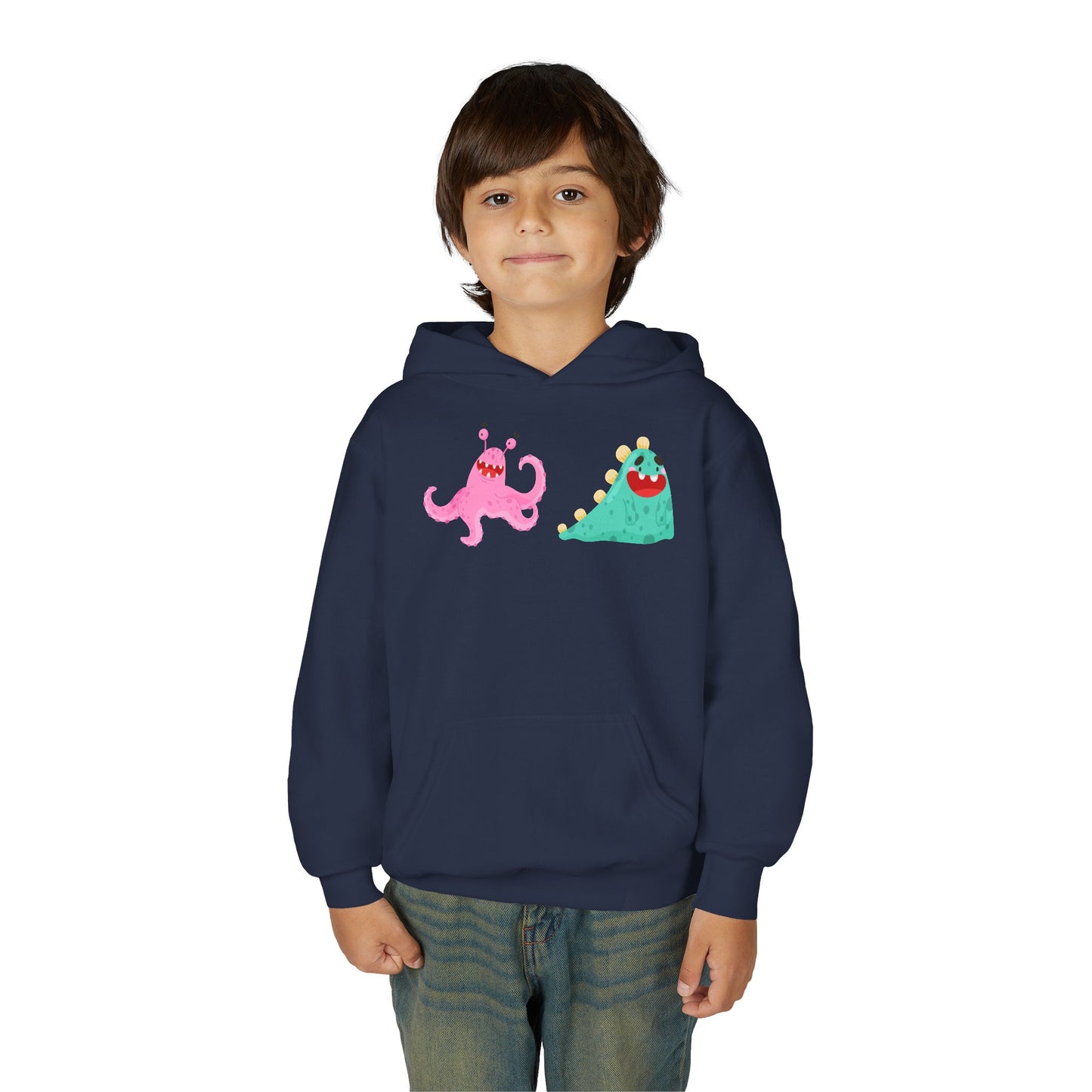 Youth Heavy Blend Hooded Sweatshirt - Joyful monster