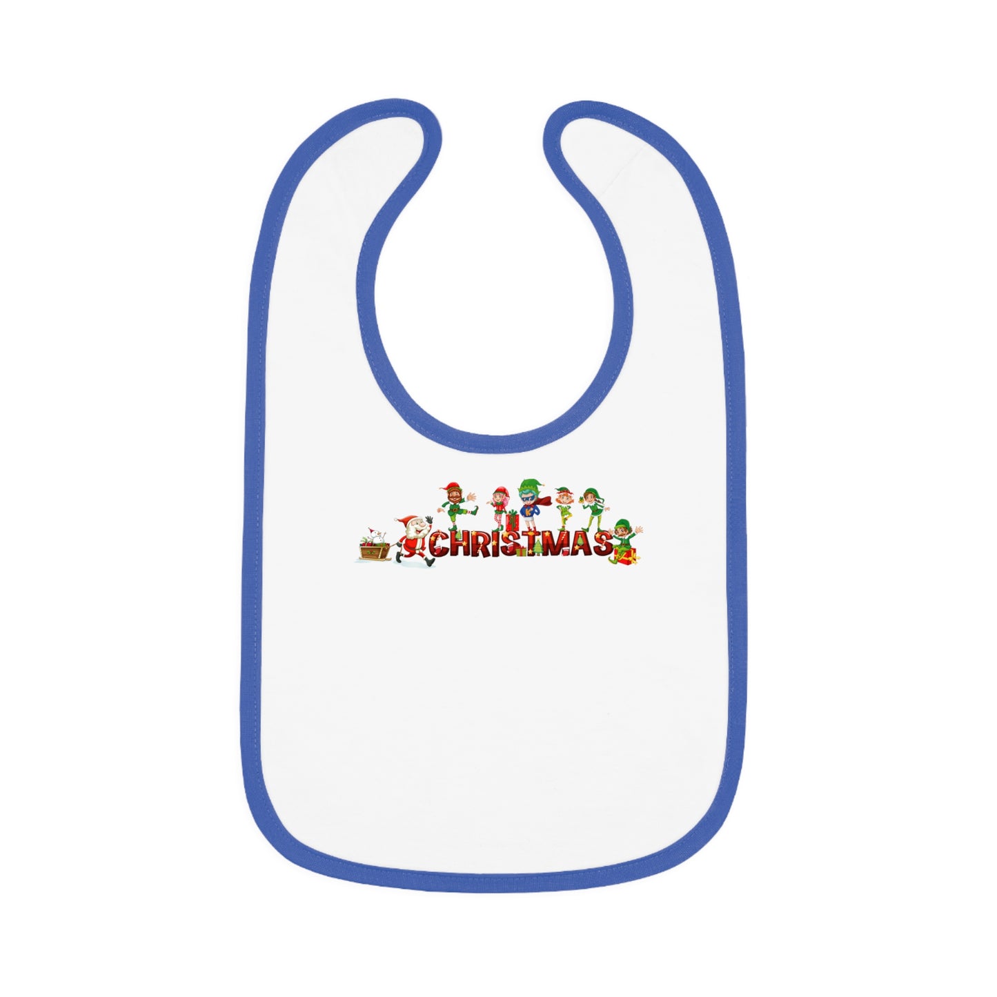 Baby Bib - Christmas with santa claus and friends