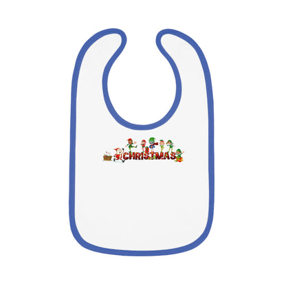 Baby Bib - Christmas with santa claus and friends - [[{"value":"Wonderwear Kid"}]]
