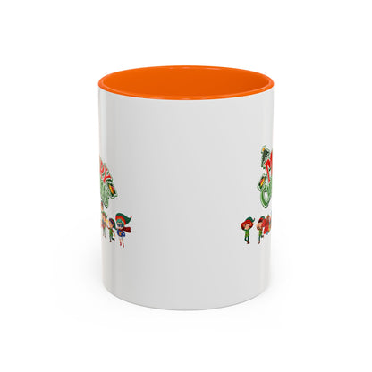 Accent Coffee Mug - Merry christmas from super friends - [[{"value":"Wonderwear Kid"}]]
