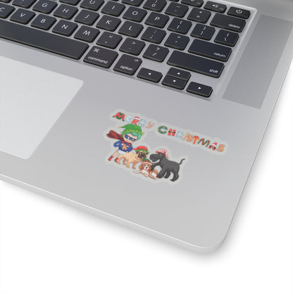 Kiss-Cut Stickers - Super kiddo woith pet friends - [[{"value":"Wonderwear Kid"}]]