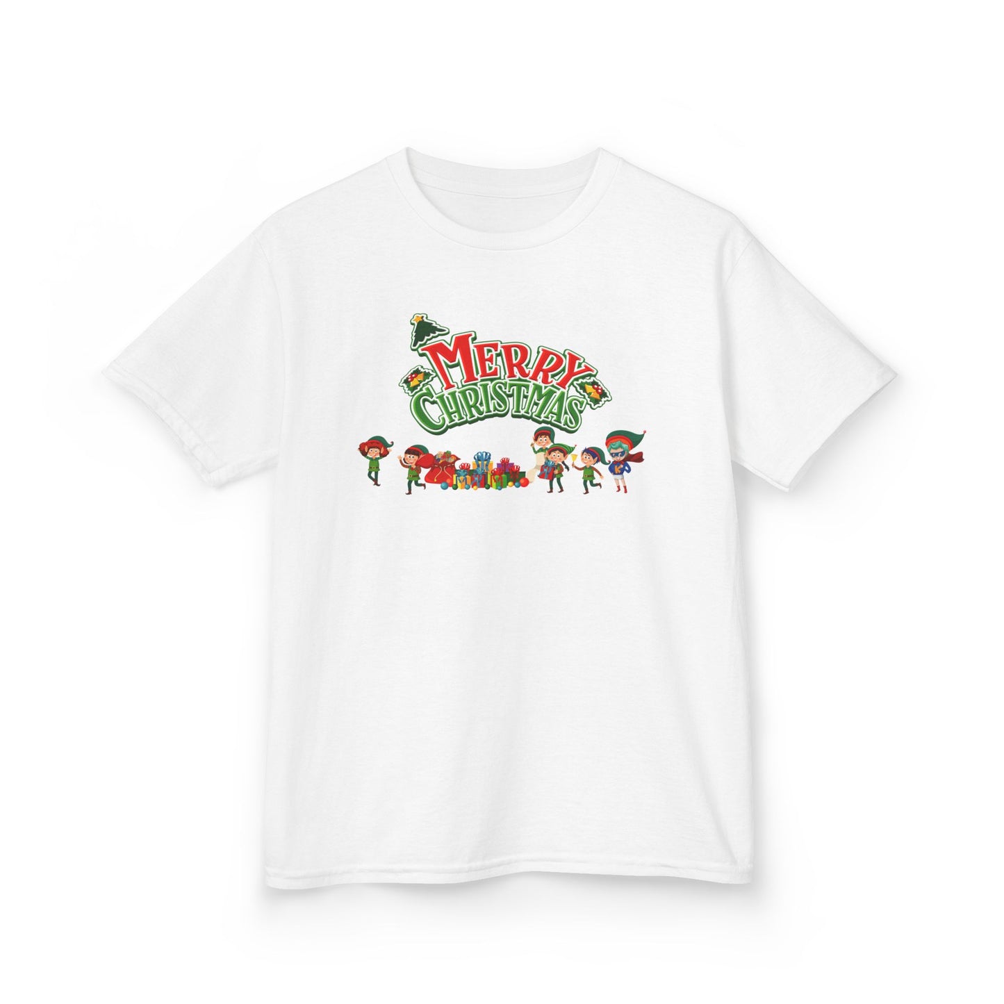 Kids Heavy Cotton™ Tee - Merry christmas from super friends - [[{"value":"Wonderwear Kid"}]]