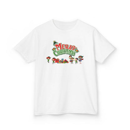 Kids Heavy Cotton™ Tee - Merry christmas from super friends - [[{"value":"Wonderwear Kid"}]]