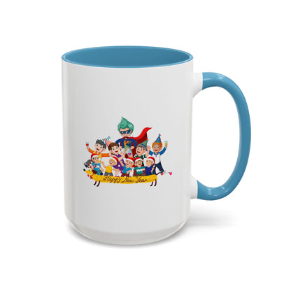 Accent Coffee Mug - Happy new year with friends - [[{"value":"Wonderwear Kid"}]]