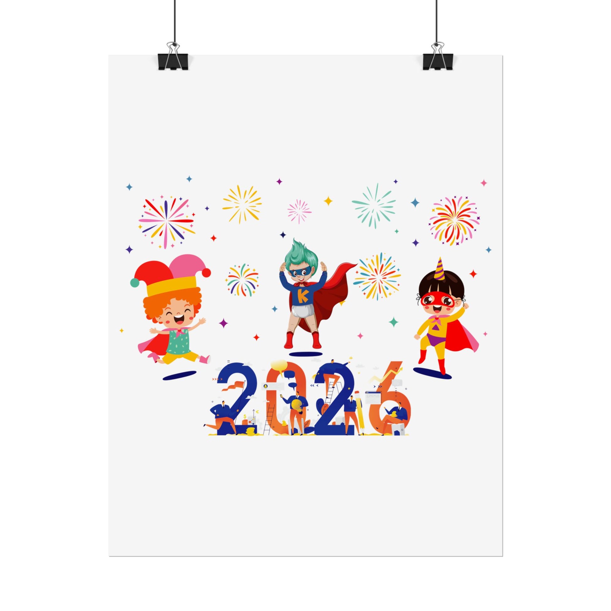 Rolled Posters - Super kiddo and other hero - [[{"value":"Wonderwear Kid"}]]